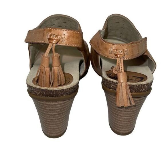 ABEO Berrie Metatarsal  Sandal Block Heel Perforated Leather‎ Slingback Size 8 - Picture 5 of 10